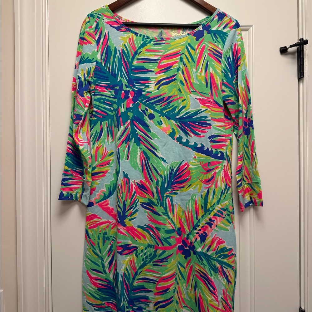 EUC Lilly Pulitzer Palm Tree Print Dress